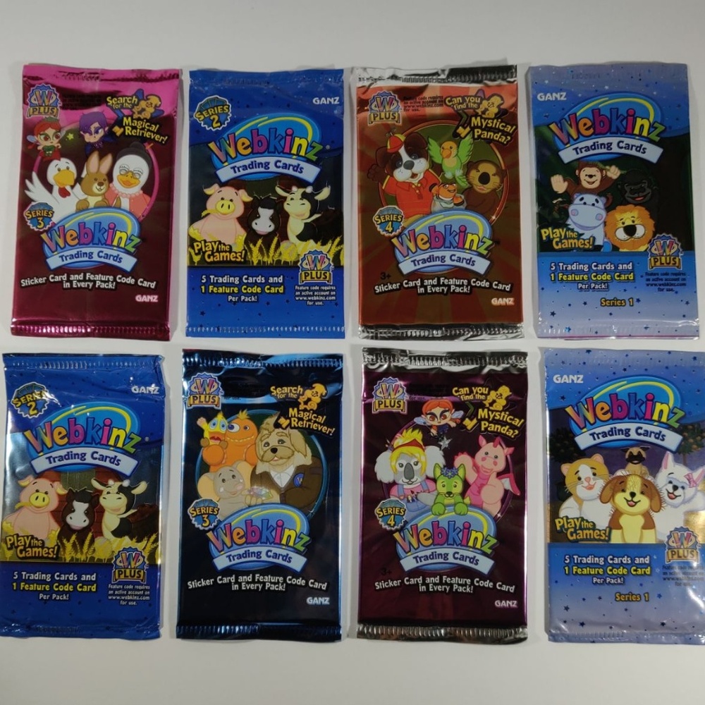 Webkinz Trading Cards 8 Packs